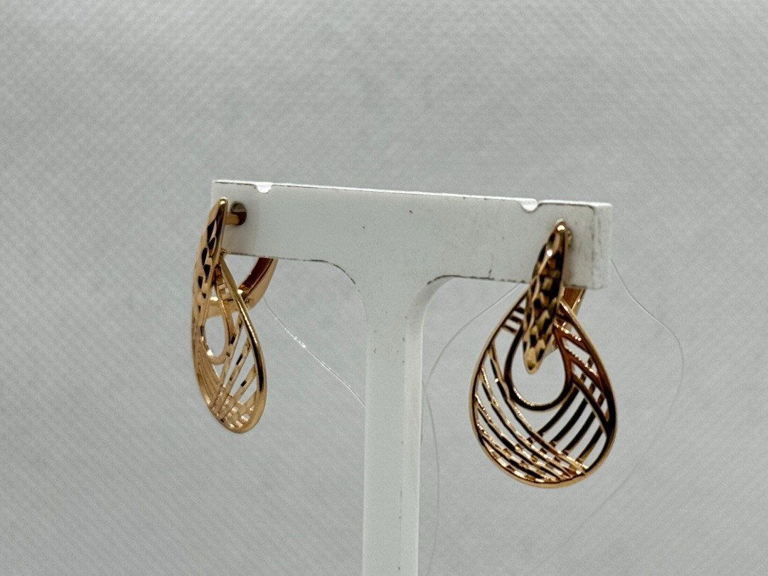 СЕРЬГИ БЕЗ КАМНЯ (Au 585)