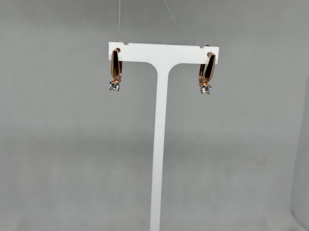 СЕРЬГИ С КАМНЕМ (Au 585)