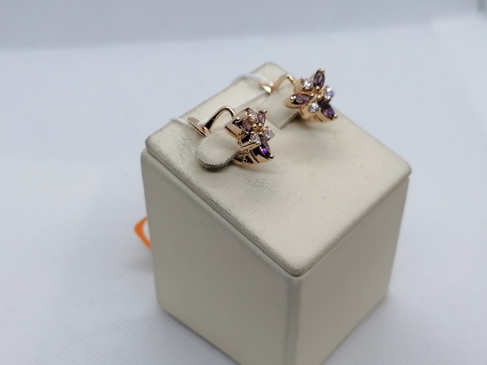 СЕРЬГИ С КАМНЯМИ (Au 585)