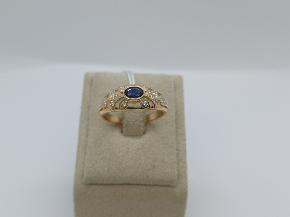 КОЛКМИ585 КОЛЬЦО С КАМНЯМИ (Au 585)