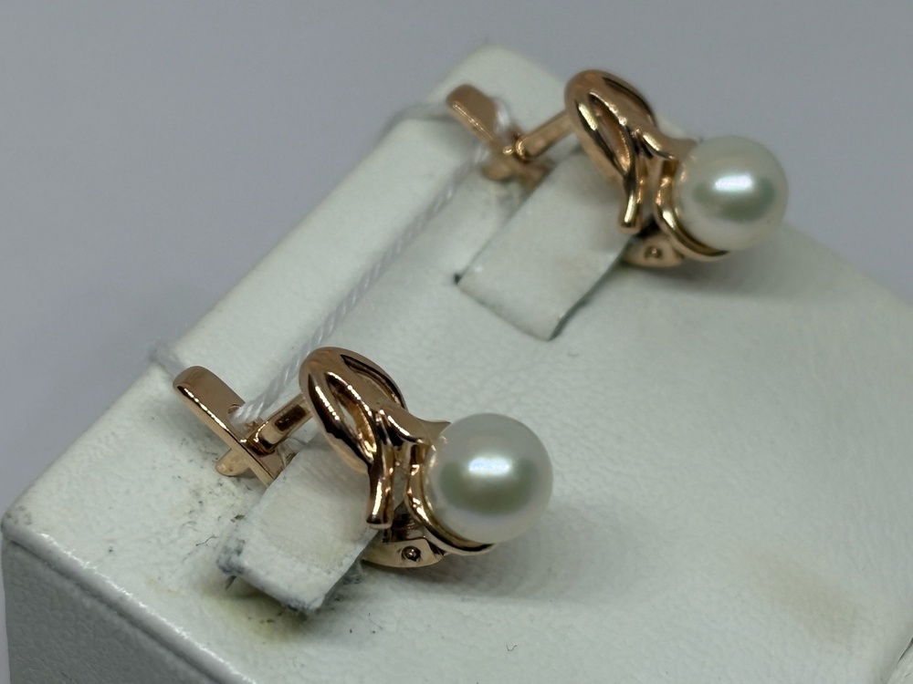 СЕРЬГИ С КАМНЕМ (Au 585)