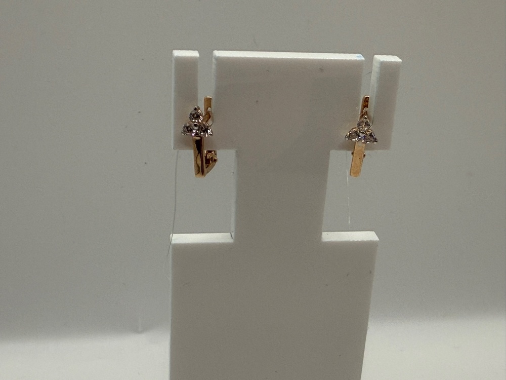 СЕРЬГИ С КАМНЯМИ (Au 585)