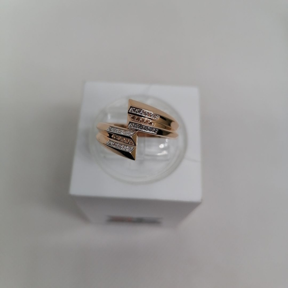 КОЛЬЦО С КАМНЯМИ (Au 585)