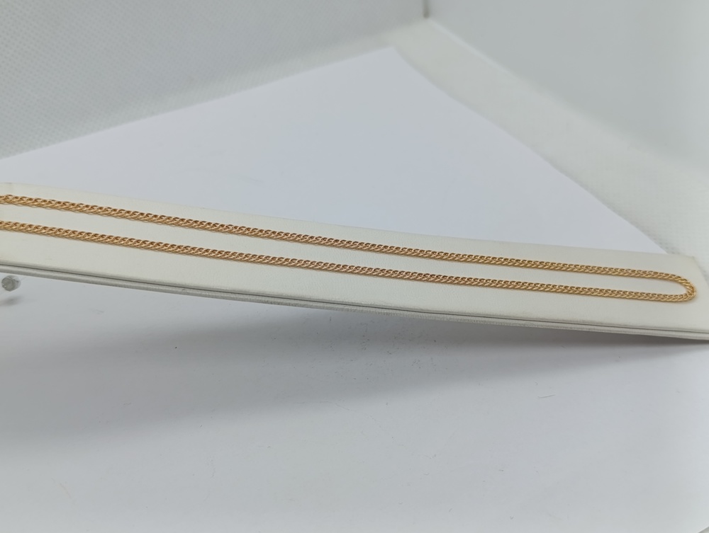 ЦЕПЬ ПУСТОТЕЛАЯ Ромб двойной (Au 585)