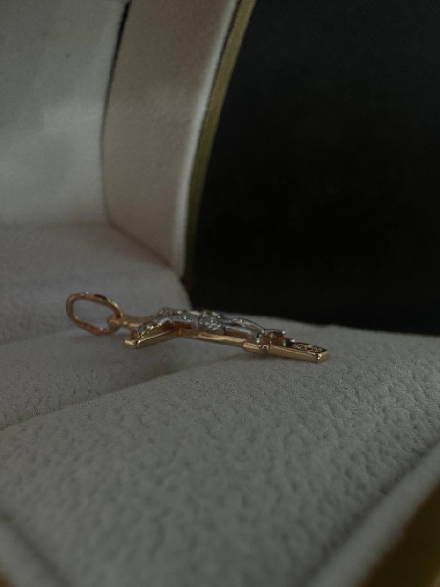 ПОДВЕСКА КРЕСТ без камня (Au 585)