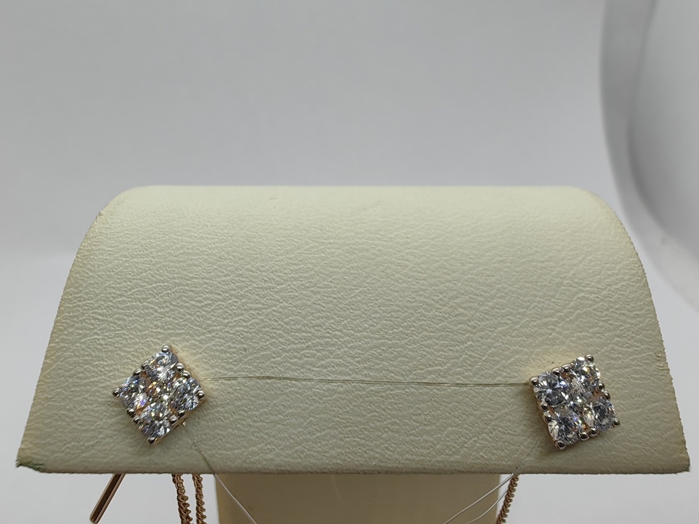 СЕРЬГИ С КАМНЯМИ (Au 585)