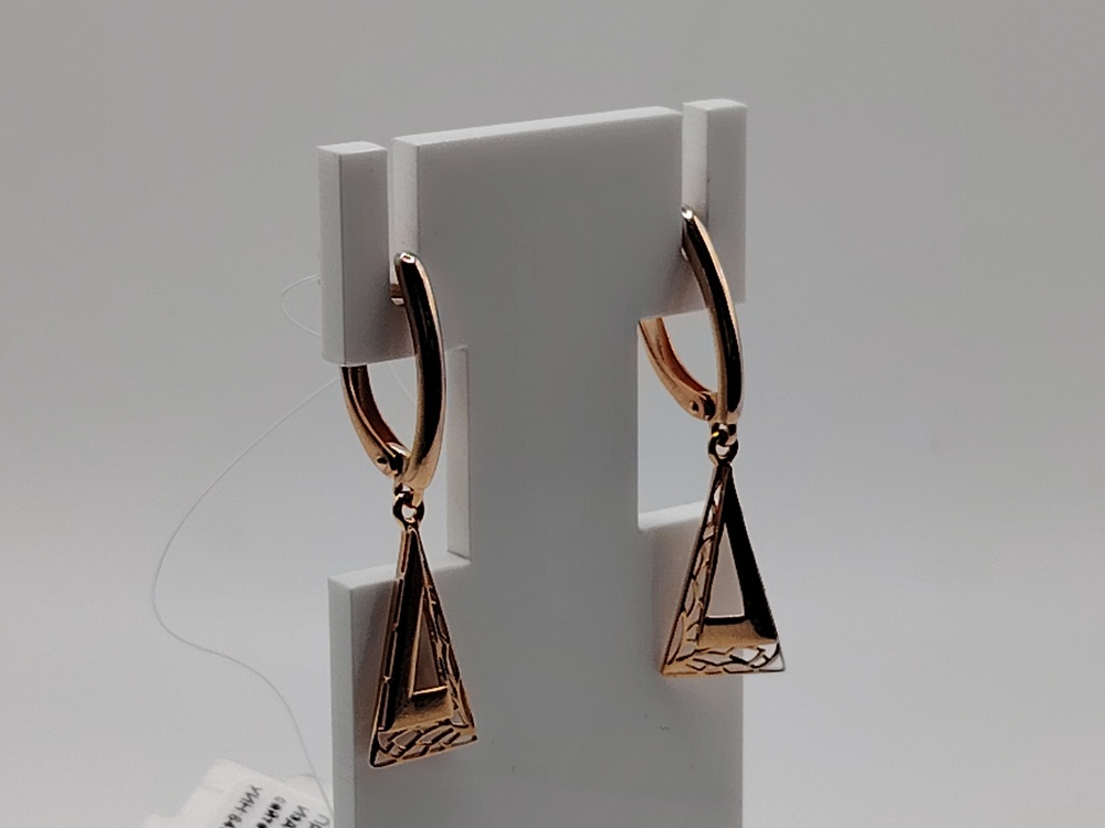 СЕРЬГИ БЕЗ КАМНЯ (Au 585)