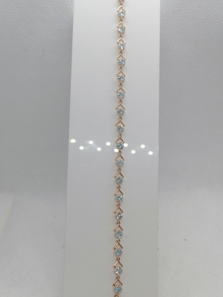 Б585 БРАСЛЕТ С КАМНЯМИ (Au 585)