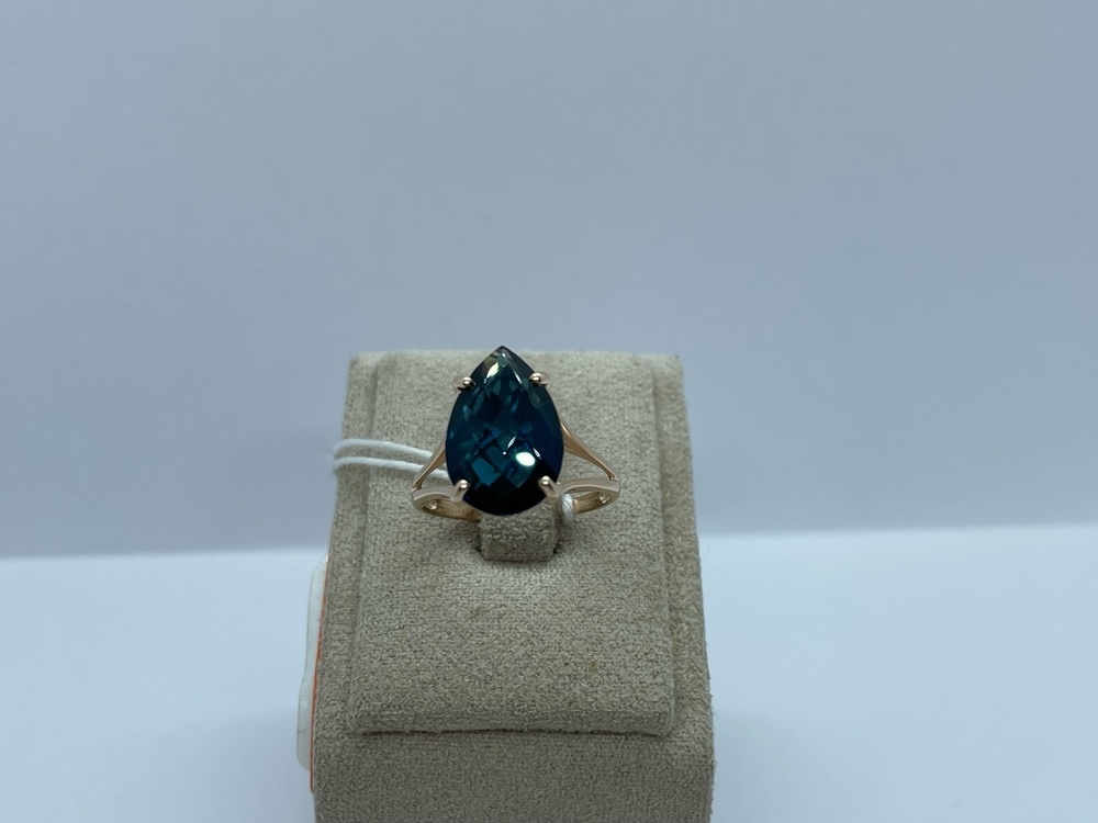 КОЛКМ585 КОЛЬЦО С КАМНЕМ (Au 585)