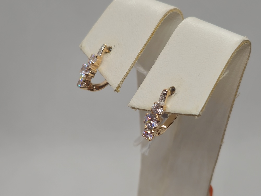 СЕРЬГИ С КАМНЯМИ (Au 585)