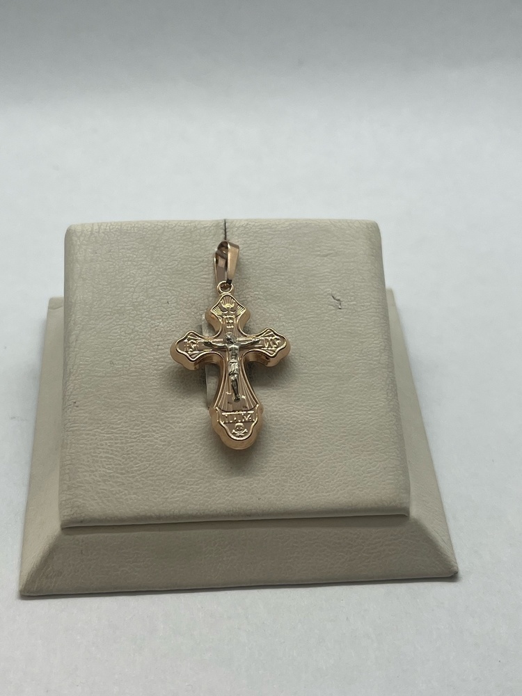 ПОДВЕСКА КРЕСТ без камня (Au 585)