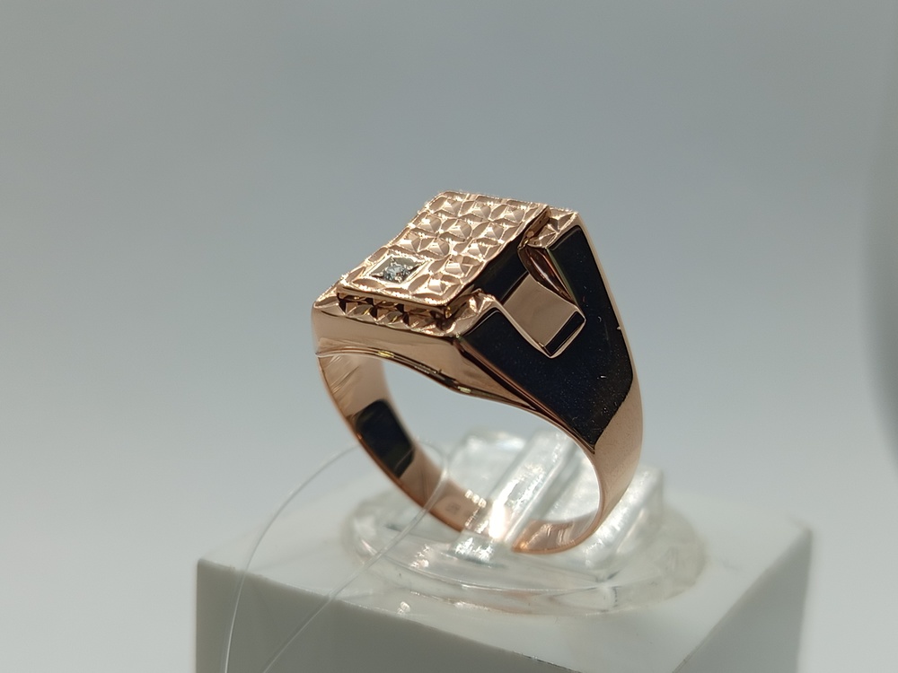 КОЛЬЦО ПЕЧАТКА с камнем (Au 585)