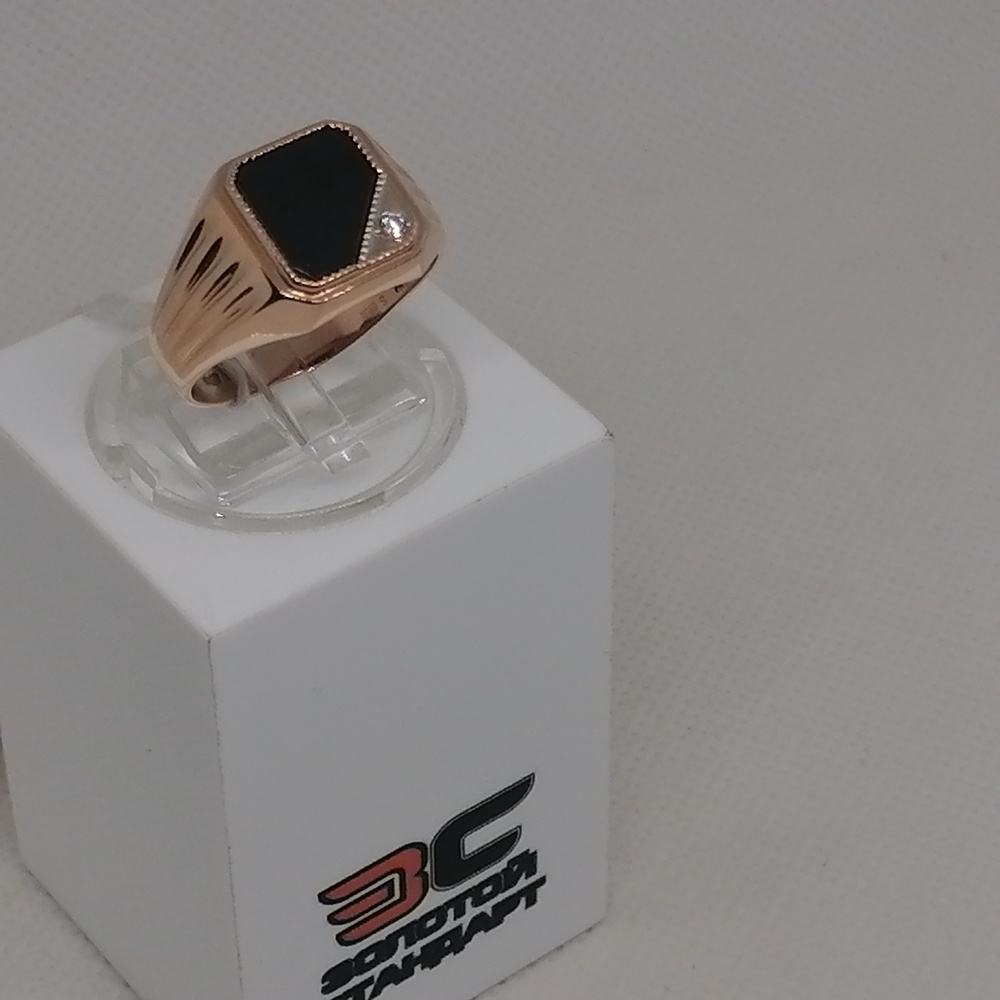 ПЕЧАТКА С КАМНЯМИ (Au 585)