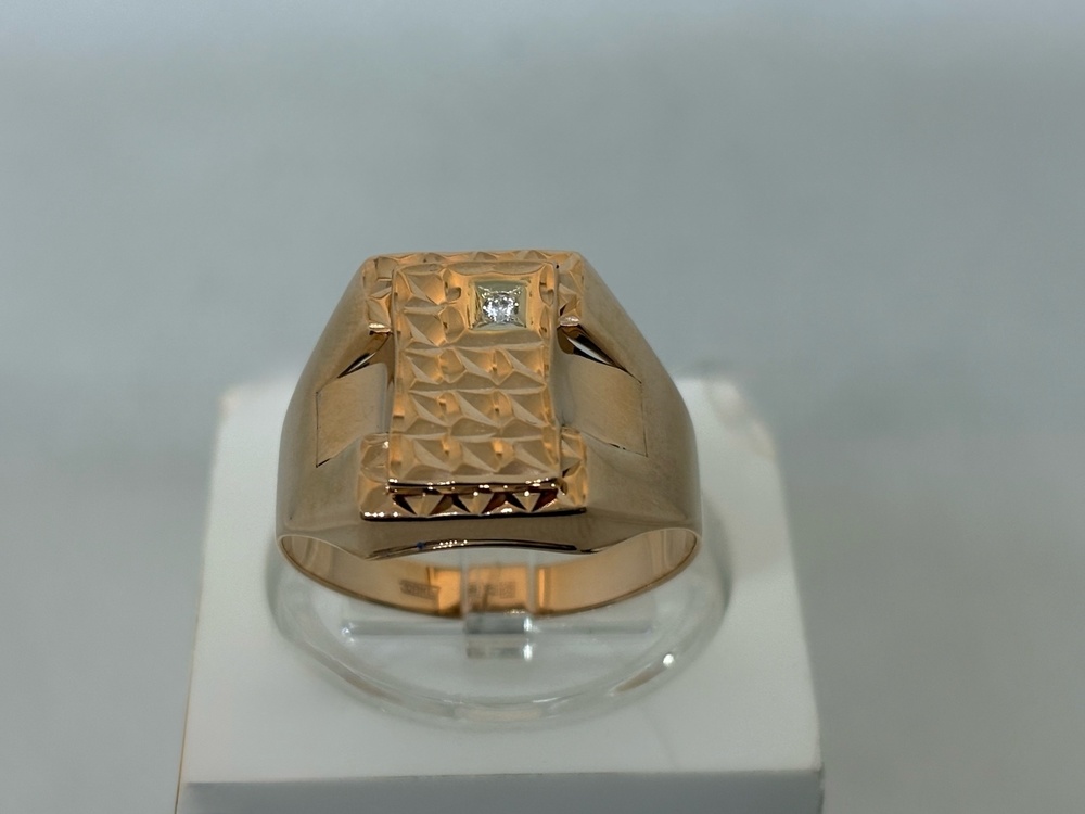 КОЛЬЦО ПЕЧАТКА с камнем (Au 585)