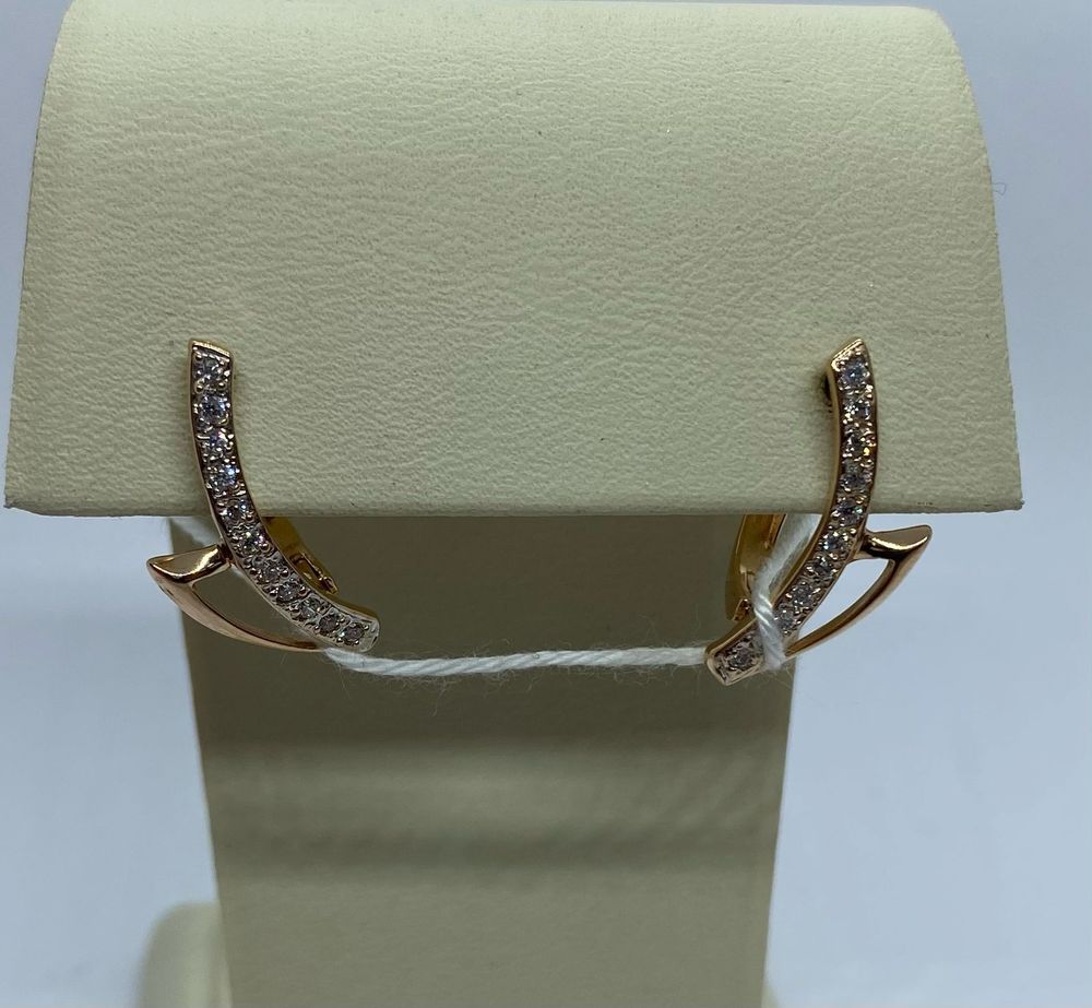 СЕРЬГИ С КАМНЯМИ (Au 585)