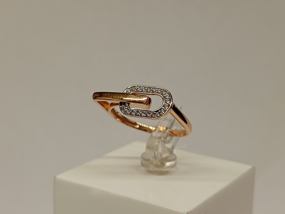 КОЛЬЦО С КАМНЯМИ (Au 585)