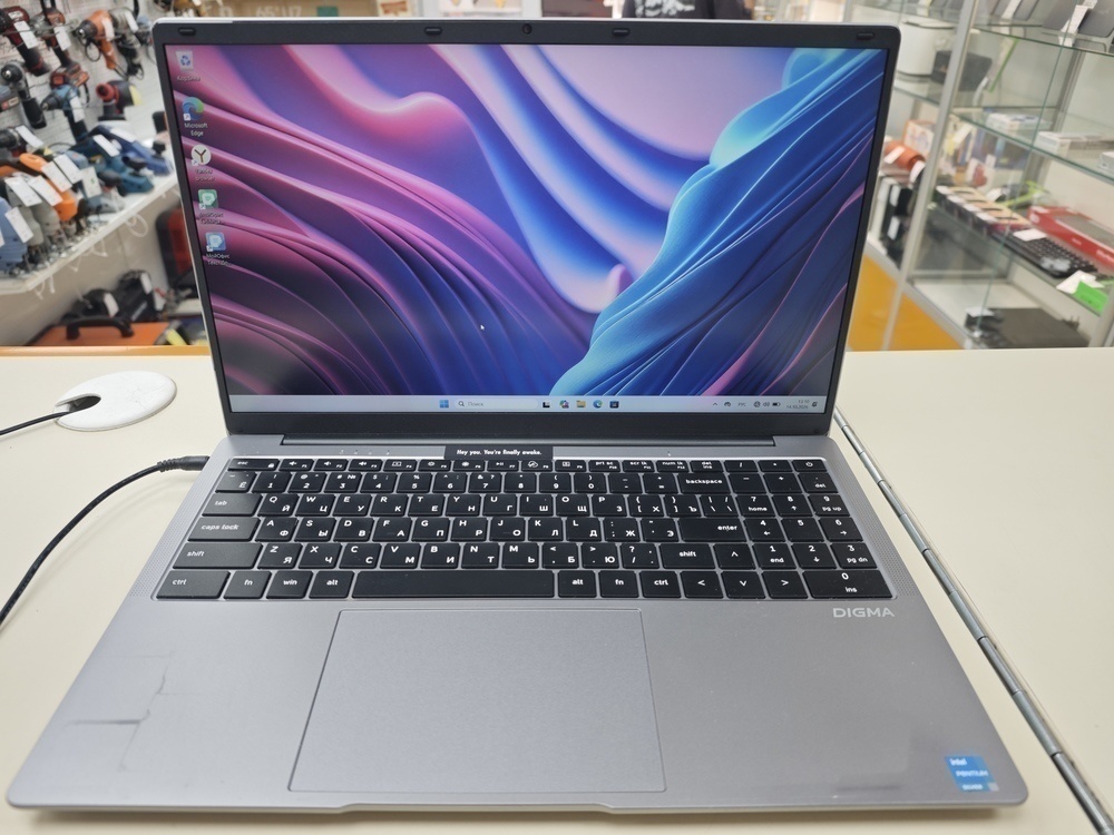 Ноутбук DIGMA; Silver N5030, Intel UHD Graphics 605, 8 Гб, 256 Гб, Нет