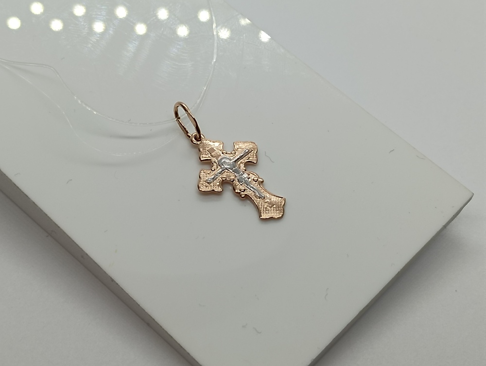 20-0264 ПОДВЕСКА КРЕСТ без камня (Au 585)