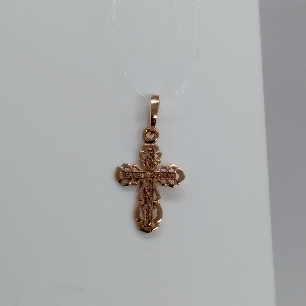 ПОДВЕСКА КРЕСТ без камня (Au 585)