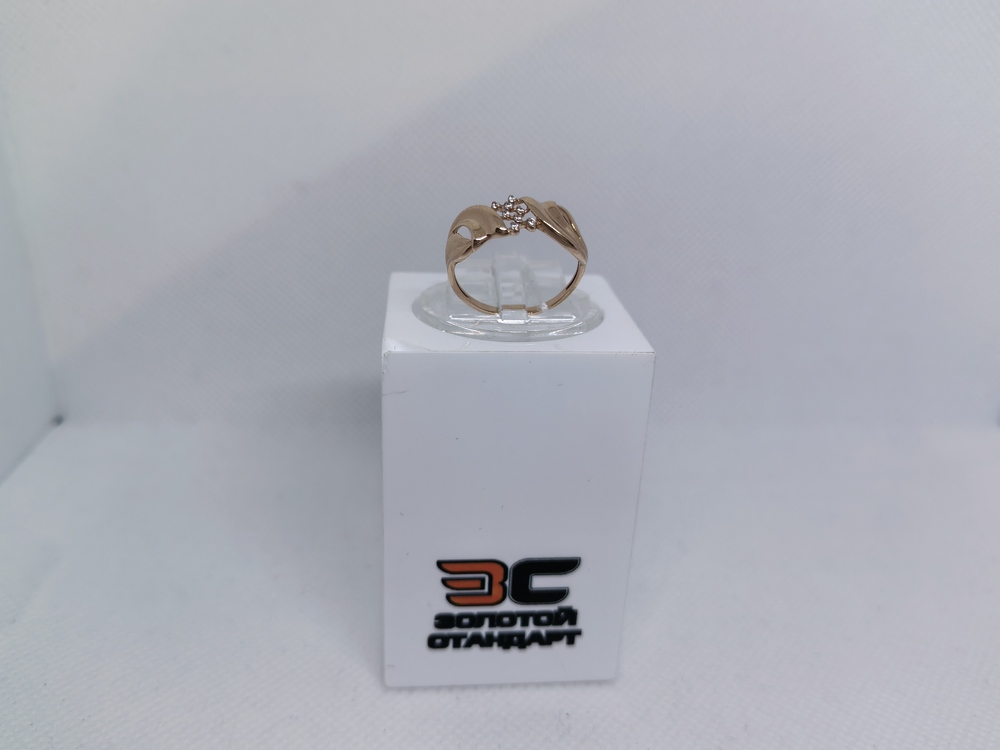 КОЛЬЦО С КАМНЯМИ (Au 585)