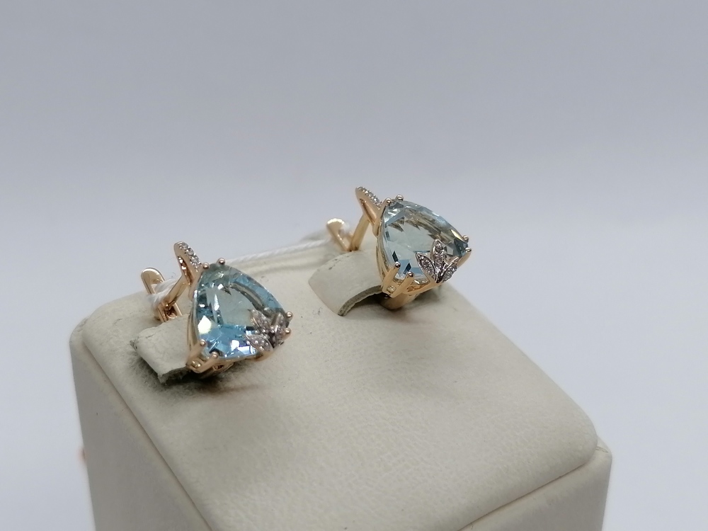 СЕРЬГИ С КАМНЯМИ (Au 585)