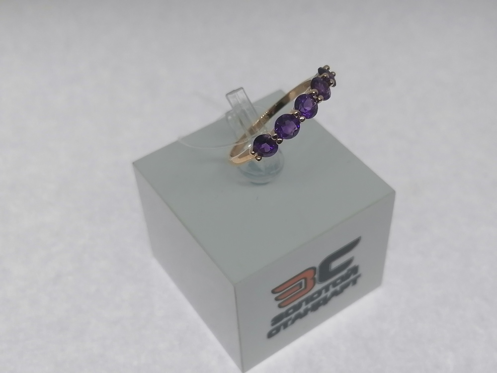 КОЛЬЦО С КАМНЯМИ (Au 585)