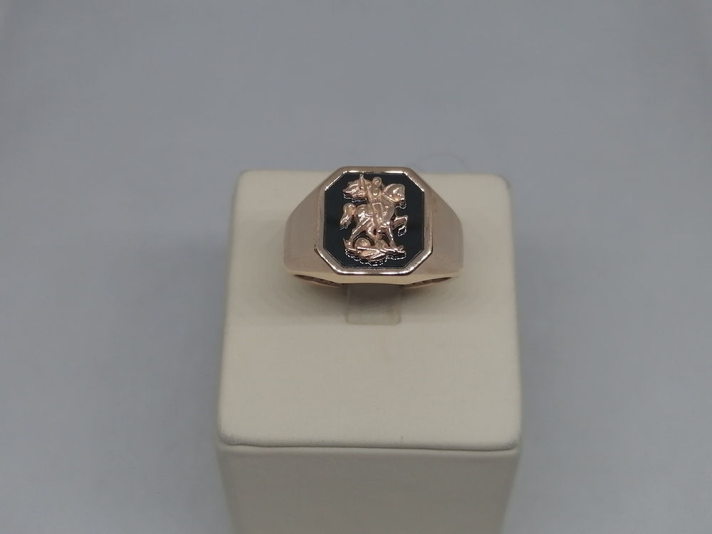 КОЛЬЦО ПЕЧАТКА с камнем (Au 585)