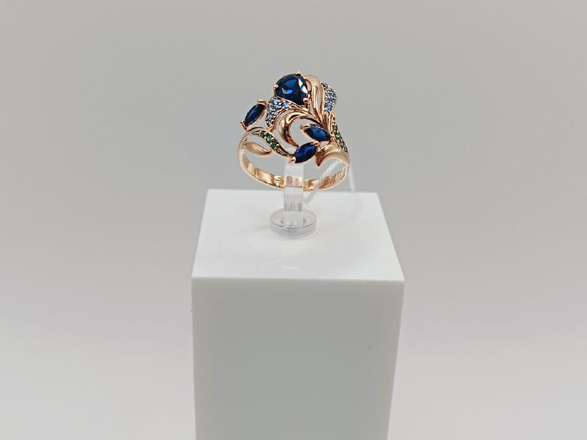 КОЛКМИ585 КОЛЬЦО С КАМНЯМИ (Au 585)