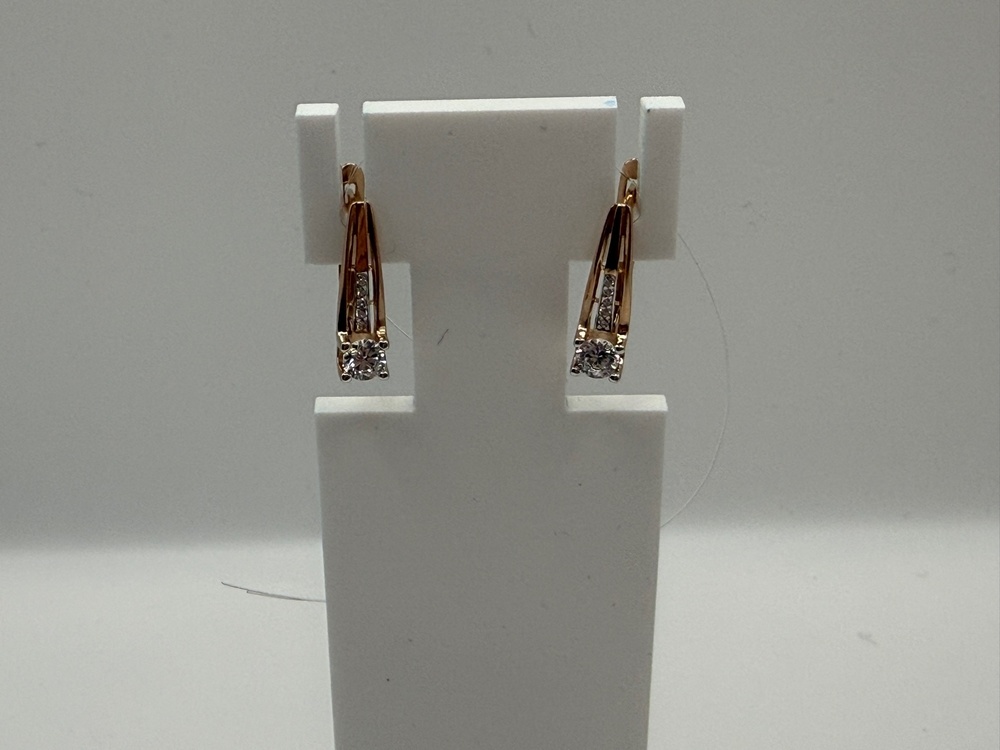 СЕРЬГИ С КАМНЯМИ (Au 585)