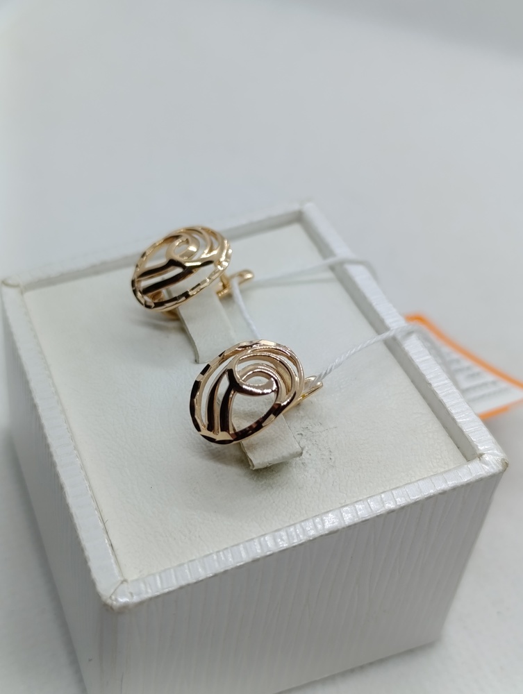 СЕРЬГИ БЕЗ КАМНЯ (Au 585)