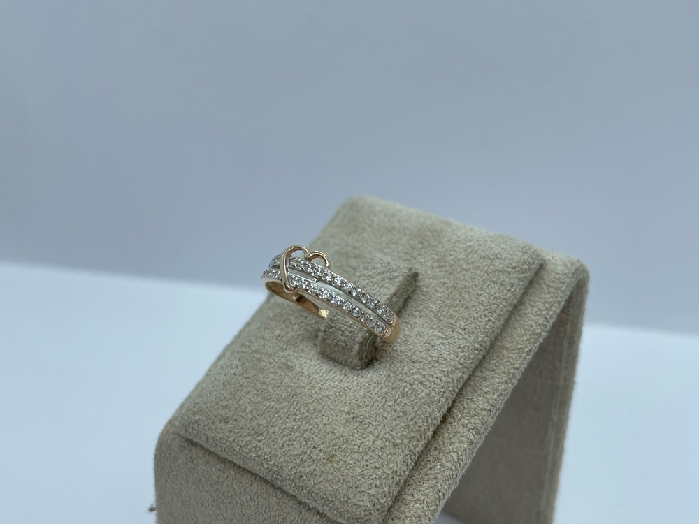 КОЛЬЦО С КАМНЯМИ (Au 585)