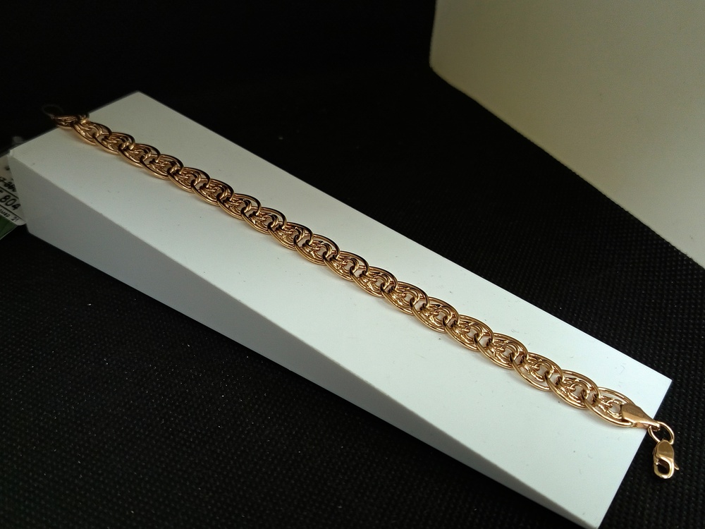 БРАСЛЕТ ПУСТОТЕЛЫЙ Нона бисмарк (Au 585)