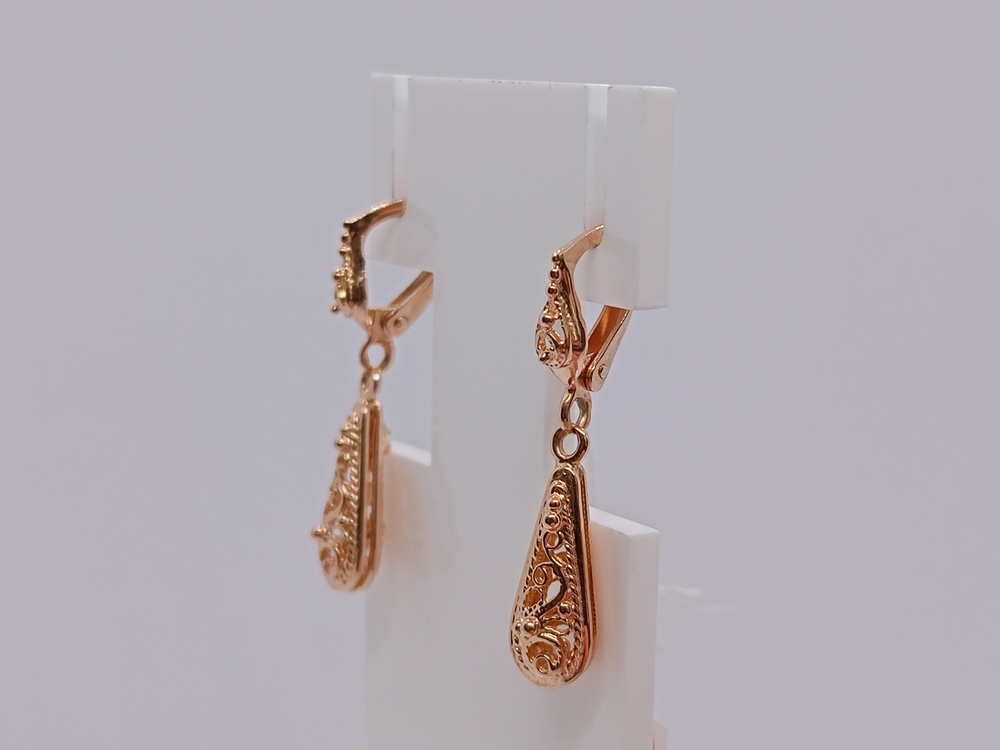 СЕРЬГИ БЕЗ КАМНЯ (Au 585)