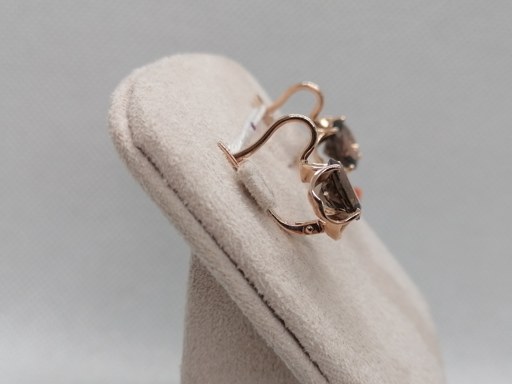 СЕРЬГИ С КАМНЕМ (Au 585)