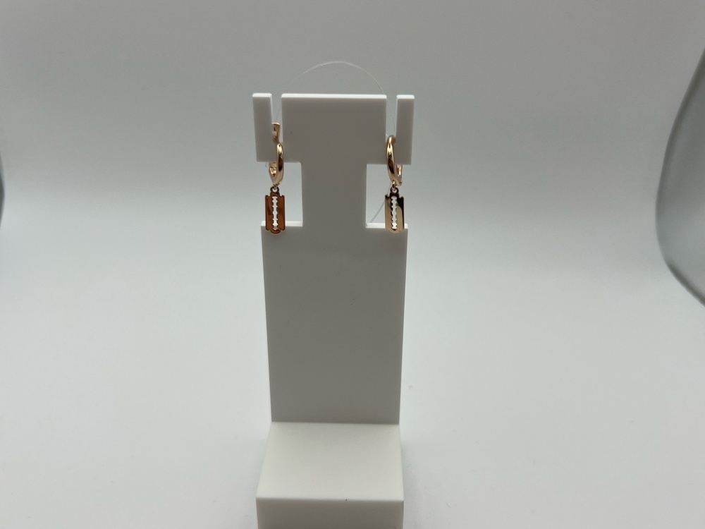 С10015203 СЕРЬГИ БЕЗ КАМНЯ (Au 585)