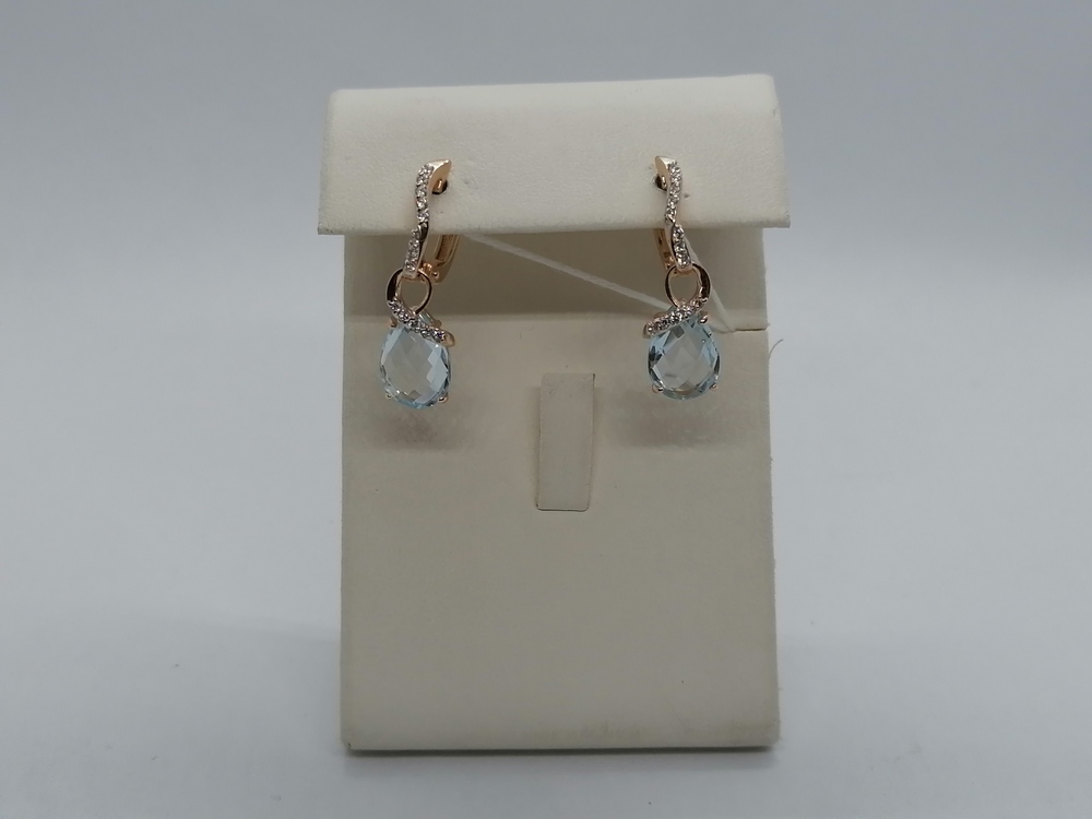 СЕРЬГИ С КАМНЯМИ (Au 585)