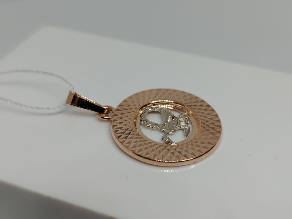 ПОДВЕСКА ЗНАК ЗОДИАКА СКОРПИОН (Au 585)