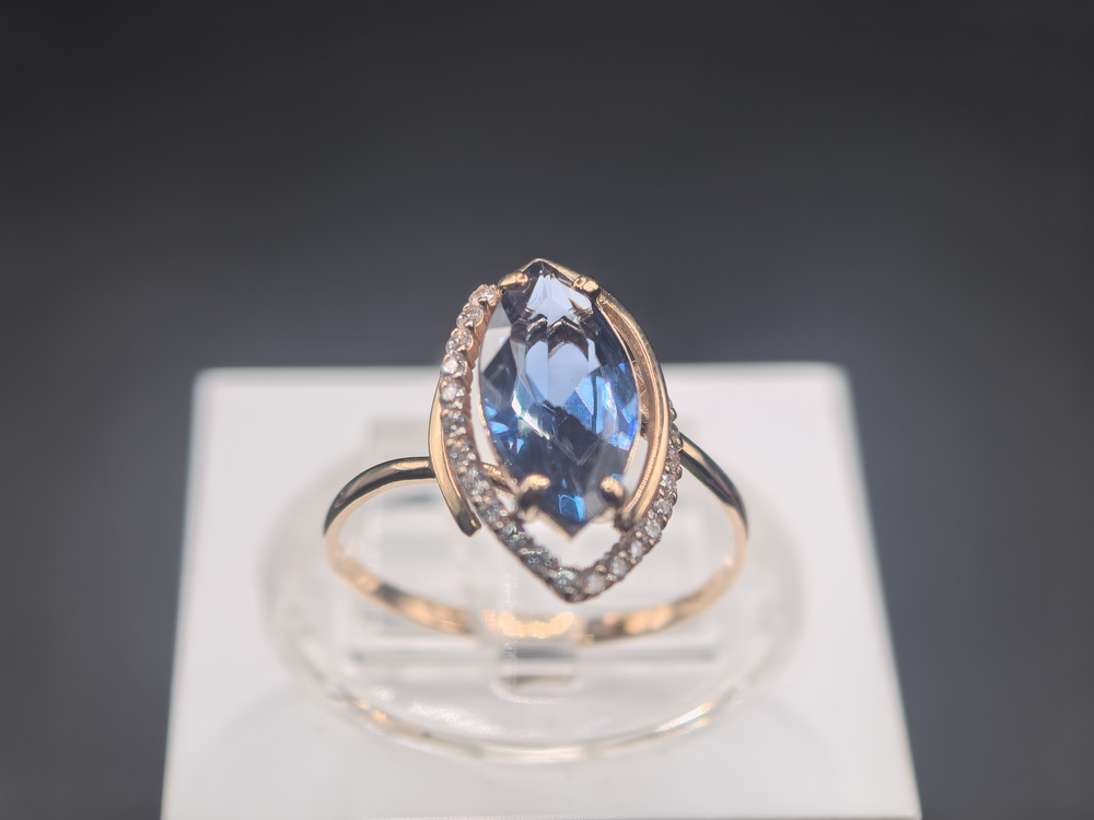 КОЛКМИ585 КОЛЬЦО С КАМНЯМИ (Au 585)