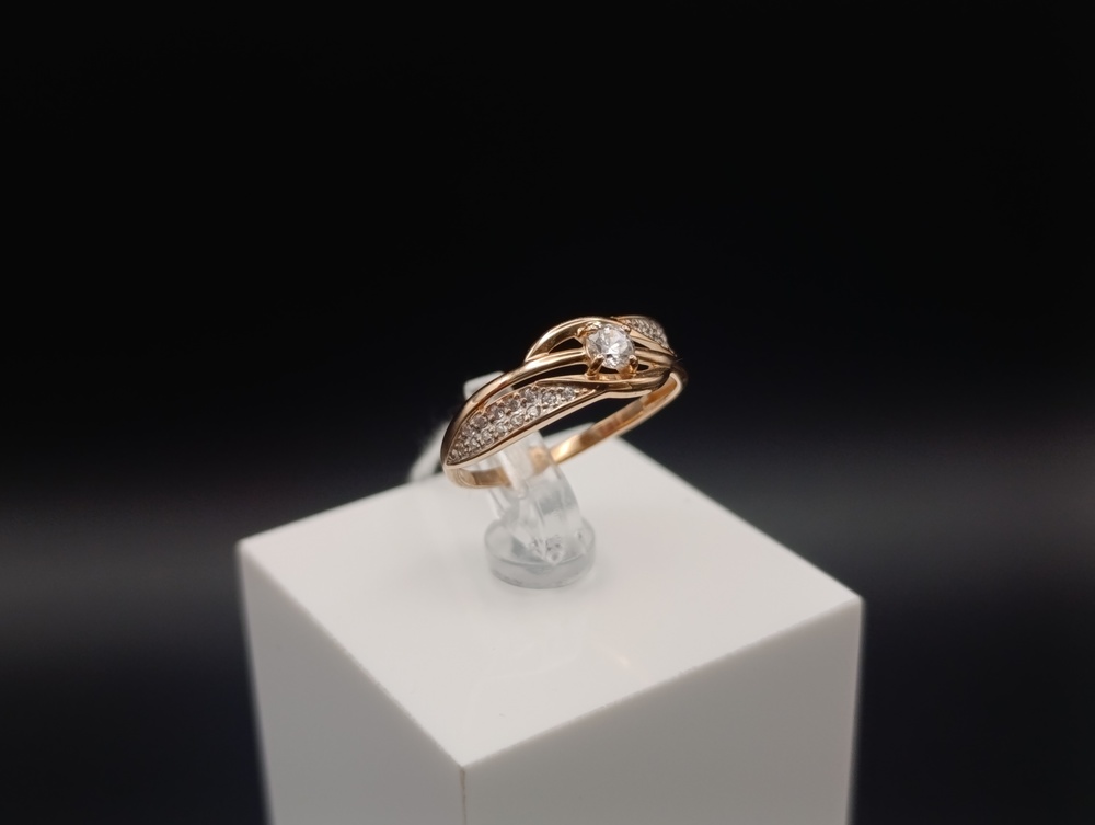 КОЛКМИ585 КОЛЬЦО С КАМНЯМИ (Au 585)