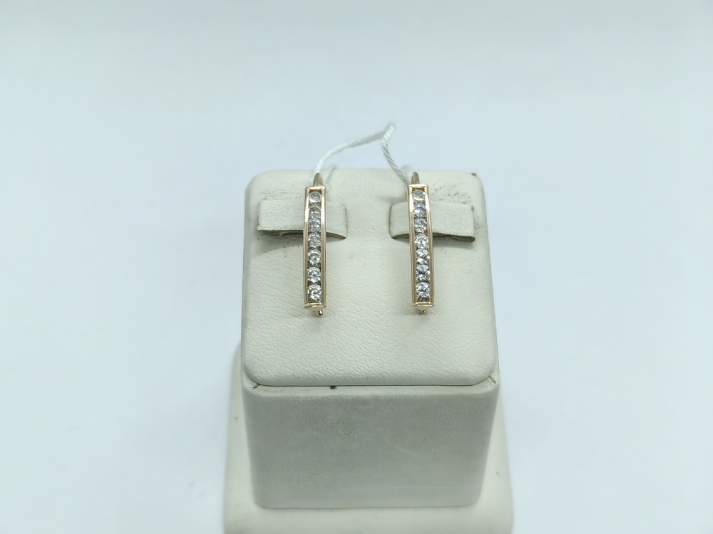 СЕРЬГИ С КАМНЯМИ (Au 585)