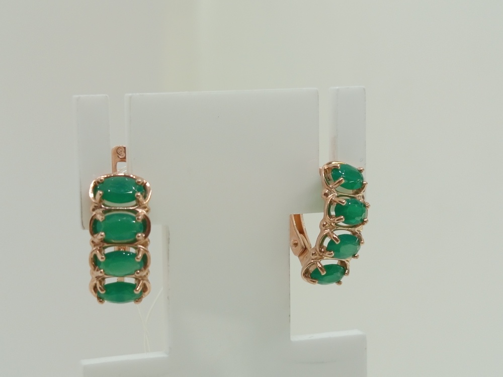 СЕРЬГИ С КАМНЯМИ (Au 585)