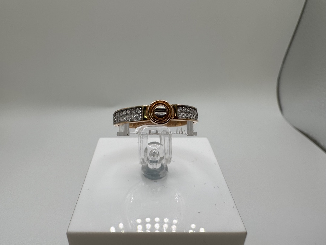 КОЛЬЦО С КАМНЯМИ (Au 585)