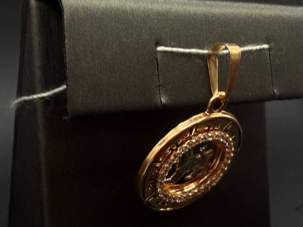 КрСВП/лев/Ф ПОДВЕСКА ЗНАК ЗОДИАКА ЛЕВ (Au 585)