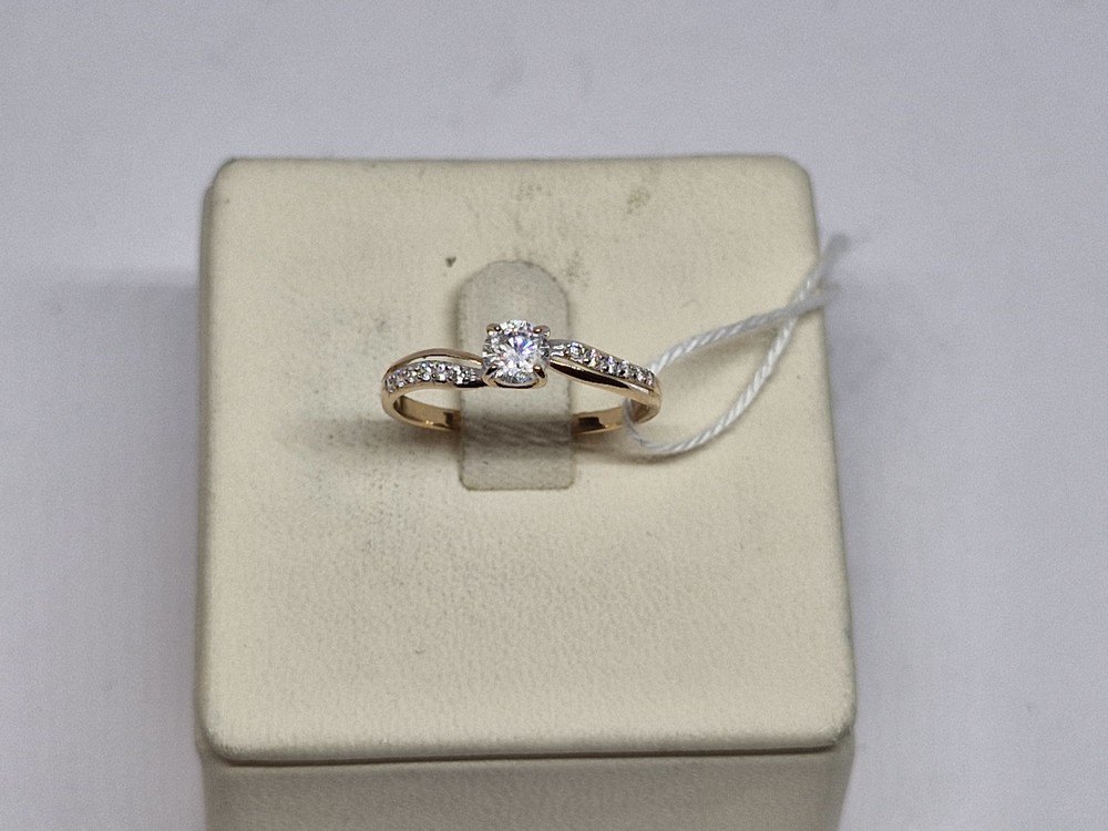 КОЛКМИ585 КОЛЬЦО С КАМНЯМИ (Au 585)