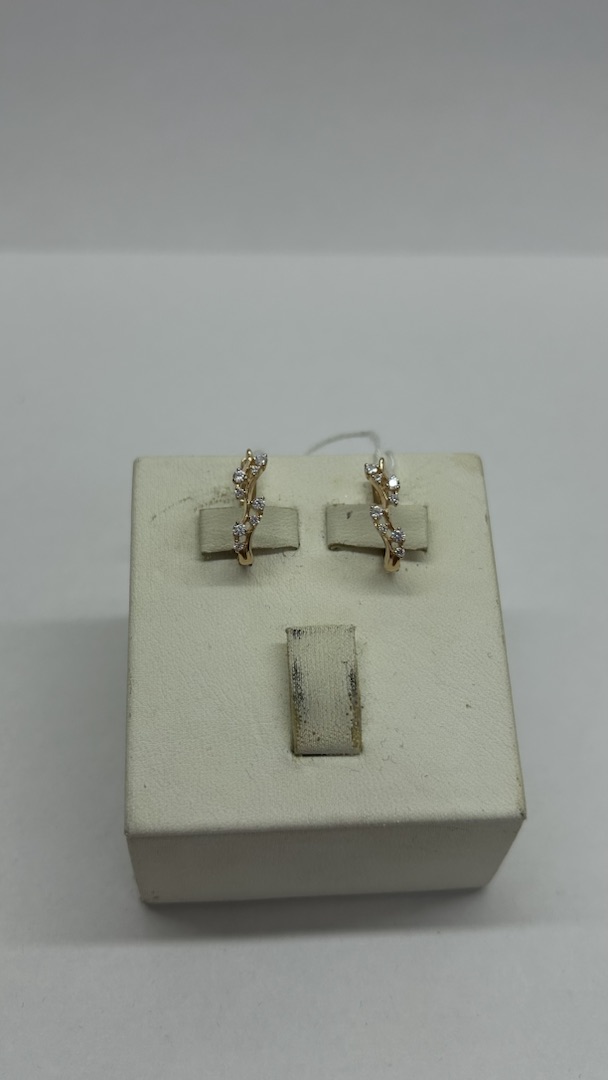 СКМИ585 СЕРЬГИ С КАМНЯМИ (Au 585)