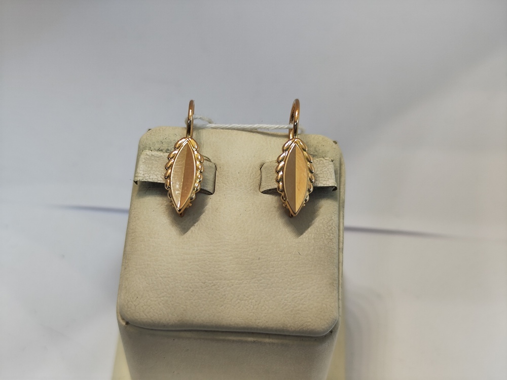 СБКМ583 СЕРЬГИ БЕЗ КАМНЯ (Au 583)