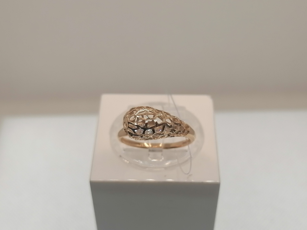 КОЛЬЦО С КАМНЯМИ (Au 585)