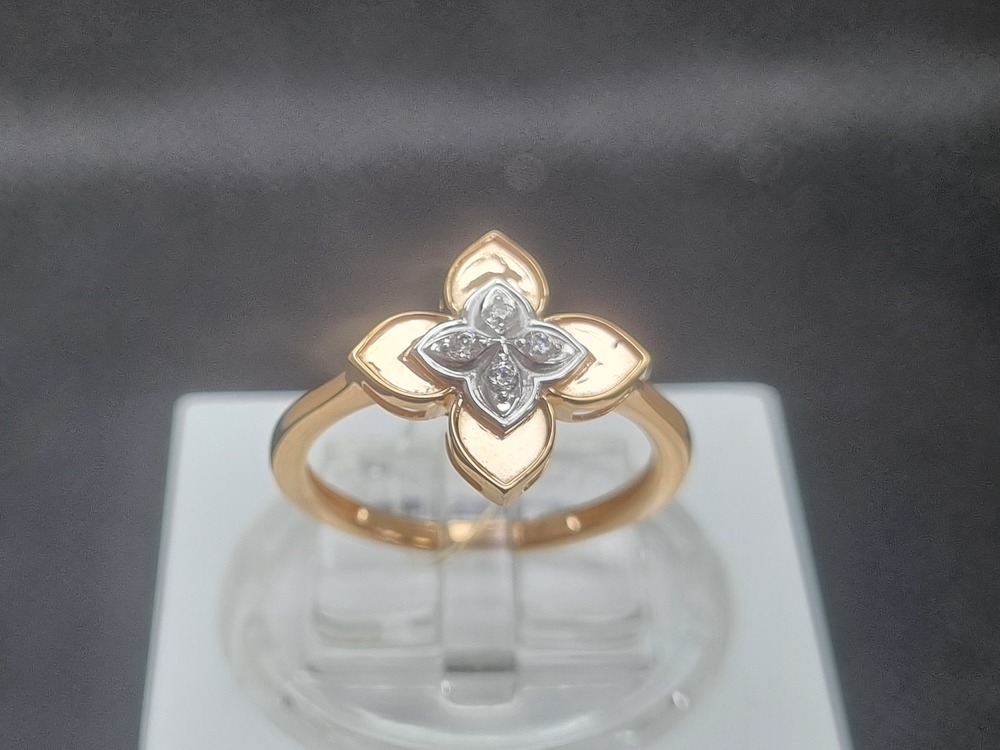 КОЛЬЦО С КАМНЯМИ (Au 585)