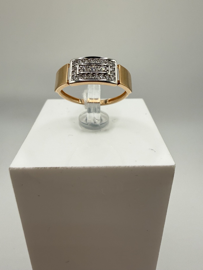 КОЛКМИ585 КОЛЬЦО С КАМНЯМИ (Au 585)