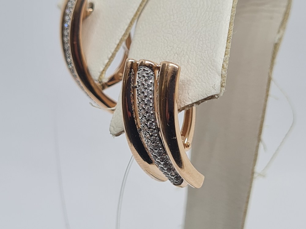 СЕРЬГИ С КАМНЯМИ (Au 585)